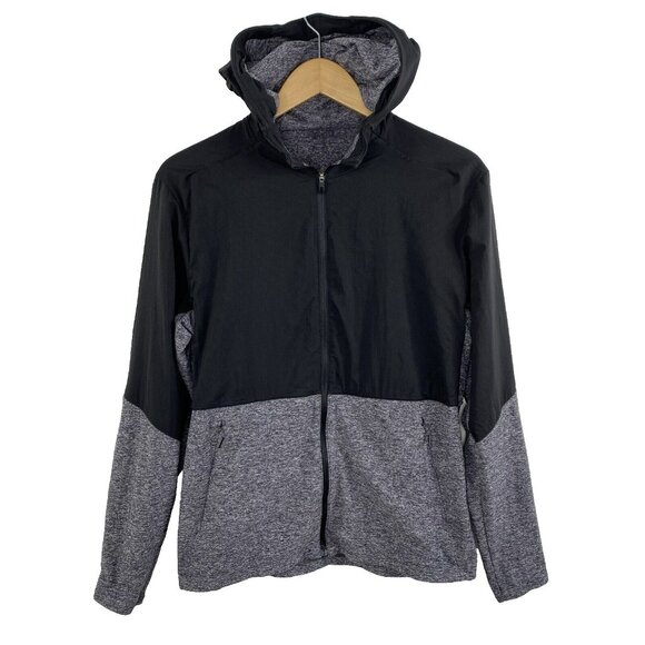 Lululemon Surge Jacket Mens Size Medium Warm Shield Gray Black Full Zip - Picture 1 of 5